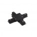 Įleidžiamo bėgelio jungtis PROFILE RECESSED X-CONNECTOR BLACK